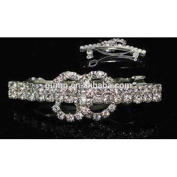 Großhandel beliebte Mädchen glänzende Strass Hairgrip Crystal Barrette